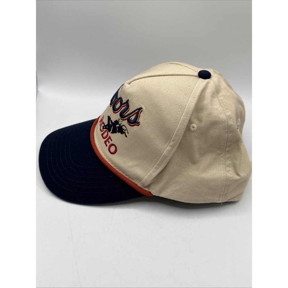 Coors Rodeo Cowboy Logo Embroidered Snapback Hat Multi-Color - Picture 2 of 6